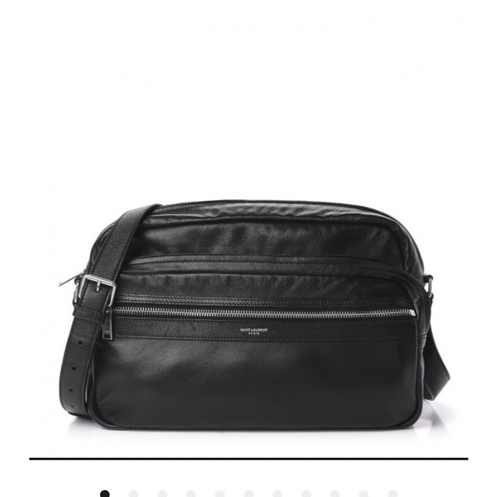 Black Ysl Sid Messenger Bag